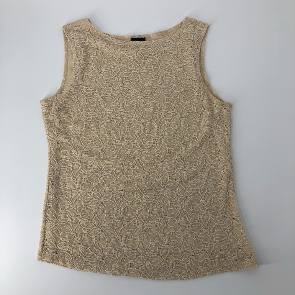 🎈Vintage J.T.B. Stretch Lace Short Sleeve Top